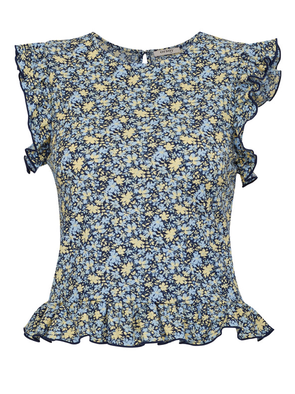 Orsay Tricou cu mânecă scurtă de damă albastru închis ORSAY