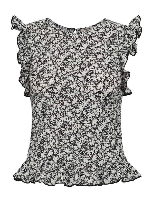 Orsay Tricou negru cu mânecă scurtă pentru femei ORSAY