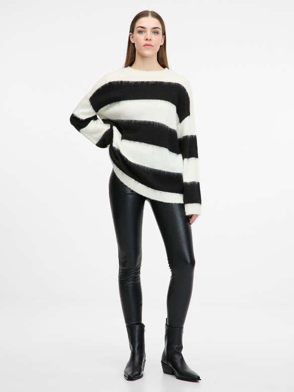 Orsay Jambiere negre cu model pentru femei ORSAY