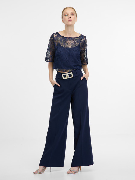 Orsay Pantaloni de culoare albastră pentru femei ORSAY