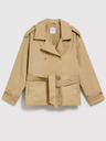 Moodo Trench scurt bej pentru femei Moodo