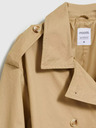 Moodo Trench scurt bej pentru femei Moodo
