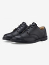 Vasky Semibotine din piele neagră pentru femei - Pantofi de primăvară / toamnă, Pantofi Vasky Brogue Low Noir