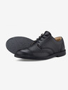 Vasky Semibotine din piele neagră pentru femei - Pantofi de primăvară / toamnă, Pantofi Vasky Brogue Low Noir