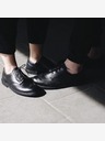 Vasky Semibotine din piele neagră pentru femei - Pantofi de primăvară / toamnă, Pantofi Vasky Brogue Low Noir