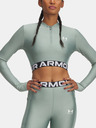 Under Armour Tricou HeatGear Rib 1/4 Zip LS pentru femei Under Armour