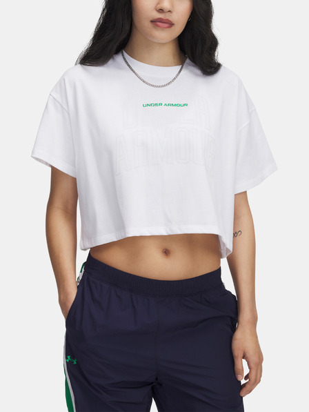 Under Armour Tricou pentru femei Under Armour UA W VARSITY MIX HW SS CROP