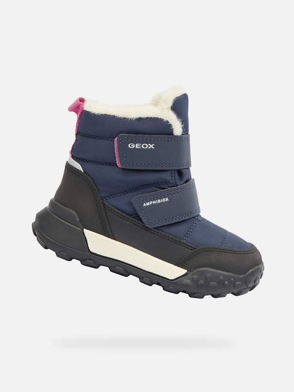 Geox Gheață de iarnă albastru închis pentru fete Geox Trekkyup B Ab