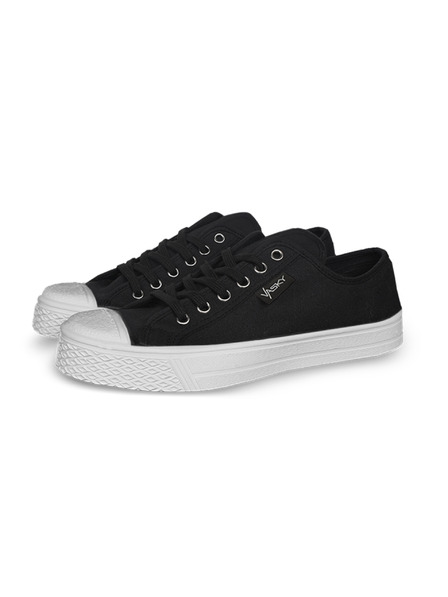 Vasky Adidași de pânză pentru bărbați / cizme albe și negre Vasky Kanvasky