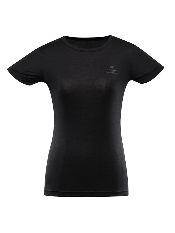 ALPINE PRO Tricou pentru femei cu uscare rapidă și răcire ALPINE PRO BASIKA negru