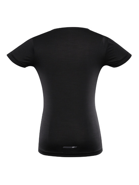 ALPINE PRO Tricou pentru femei cu uscare rapidă și răcire ALPINE PRO BASIKA negru