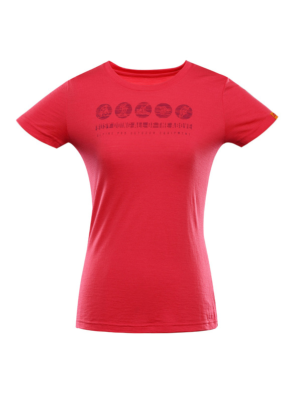 ALPINE PRO Tricou pentru femei din lână merinos ALPINE PRO WOOLENA