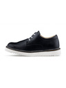 Vasky Cizme semi din piele pentru femei - Negru și alb - Primăvară / Toamnă Vasky Derby Boots