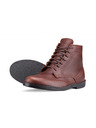 Vasky Botine din piele pentru femei maro închis - cizme primăvară / toamnă, pantofi Vasky Brogue High