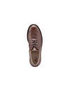 Vasky Cizme elegante din piele pentru femei, jumătăți maro închis - primăvară / toamnă, pantofi Vasky Brogue Low Dark