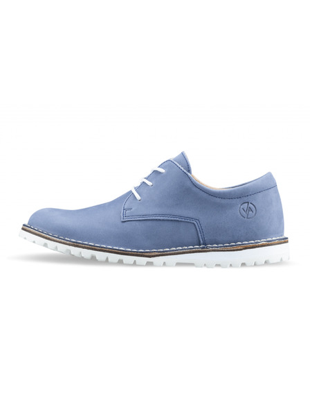 Vasky Cizme din piele pentru femei albastru - primăvară / toamnă Vasky Derby Boots