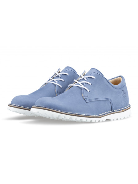 Vasky Cizme din piele pentru femei albastru - primăvară / toamnă Vasky Derby Boots