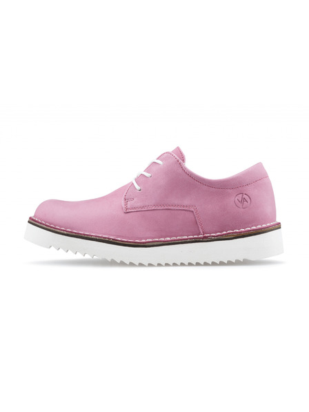 Vasky Cizme din piele pentru femei Pink - Primăvară / Toamnă Vasky Derby Boots