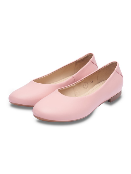 Vasky Vasky Misty Pink Balerini din piele roz - pantofi de primăvară / toamnă Producție cehă din Zlín 35 EU