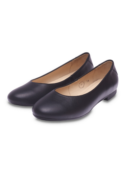 Vasky Balerini din piele negru - pantofi de primăvară / toamnă VASKY