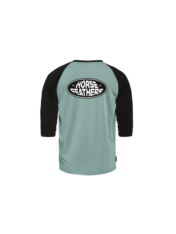 Horsefeathers Tricou Dynamo Raglan - albastru haze/negru HORSEFEATHERS