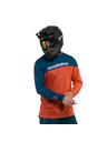 Horsefeathers Tricou de ciclism pentru bărbați Quantum petrol/portocaliu ars HORSEFEATHERS