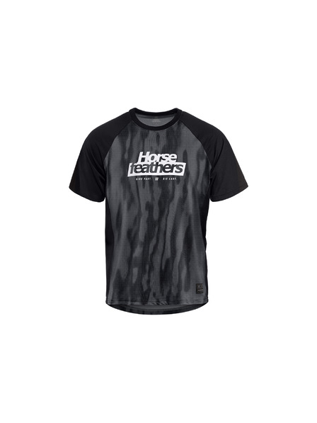 Horsefeathers Tricou de bicicletă Spike - halftone/negru HORSEFEATHERS