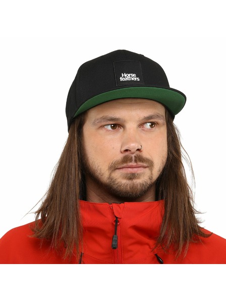 Horsefeathers Braden cap - negru HORSEFEATHERS
