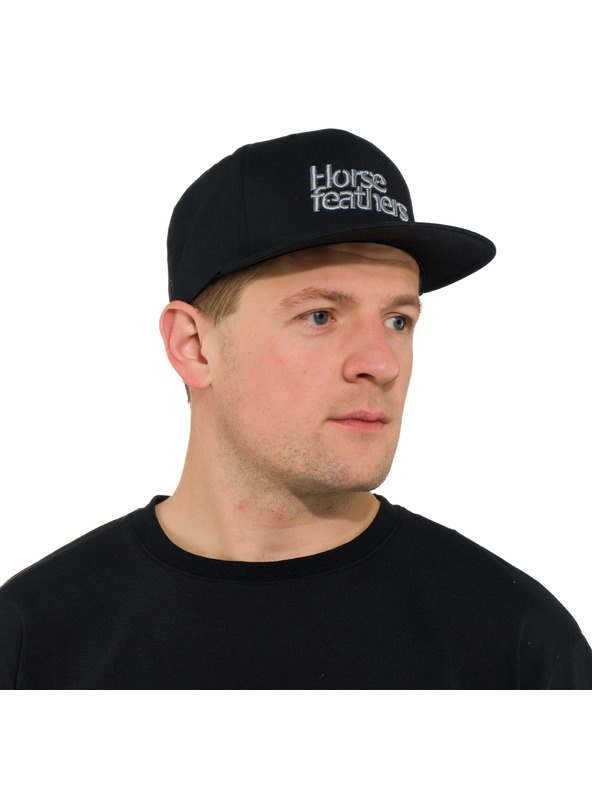 Horsefeathers Șapcă Rise - negru HORSEFEATHERS