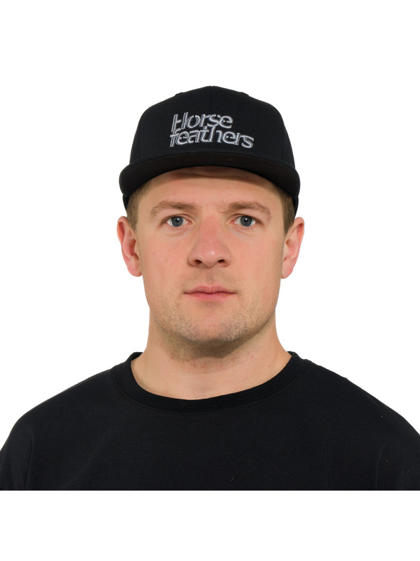 Horsefeathers Șapcă Rise - negru HORSEFEATHERS