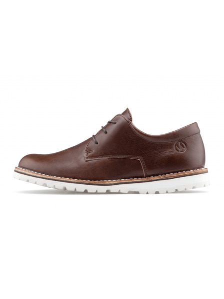 Vasky Semi cizme din piele pentru bărbați Dark Brown - primăvară / toamnă Vasky Derby Dark Brown