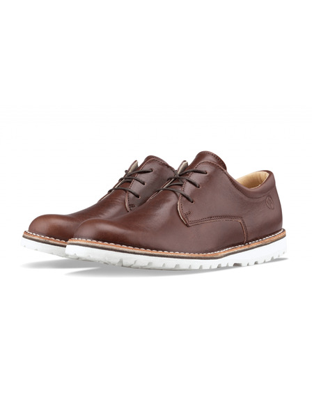 Vasky Semi cizme din piele pentru bărbați Dark Brown - primăvară / toamnă Vasky Derby Dark Brown