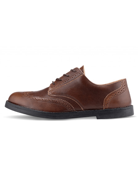 Vasky Bărbați cu cizme elegante din piele de culoare maro închis - Pantofi de primăvară / toamnă Vasky Brogue Low Dark