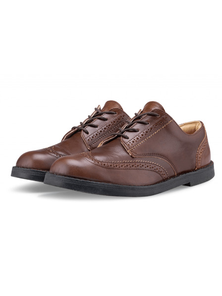 Vasky Bărbați cu cizme elegante din piele de culoare maro închis - Pantofi de primăvară / toamnă Vasky Brogue Low Dark