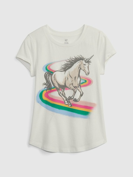 GAP Tricou organic model unicorn pentru copii GAP