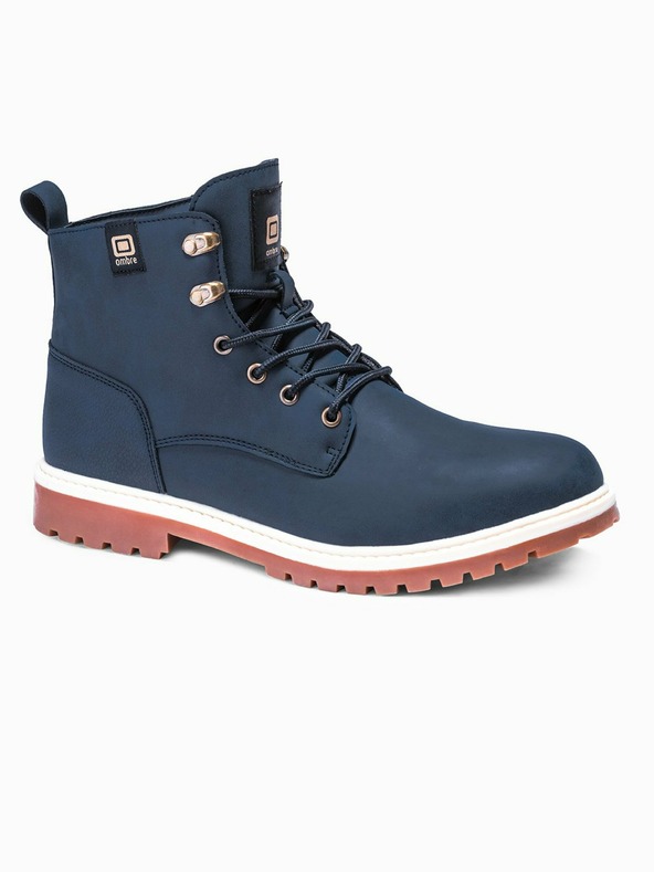 Ombre Clothing Botine de iarnă albastru închis pentru bărbați Ombre Clothing