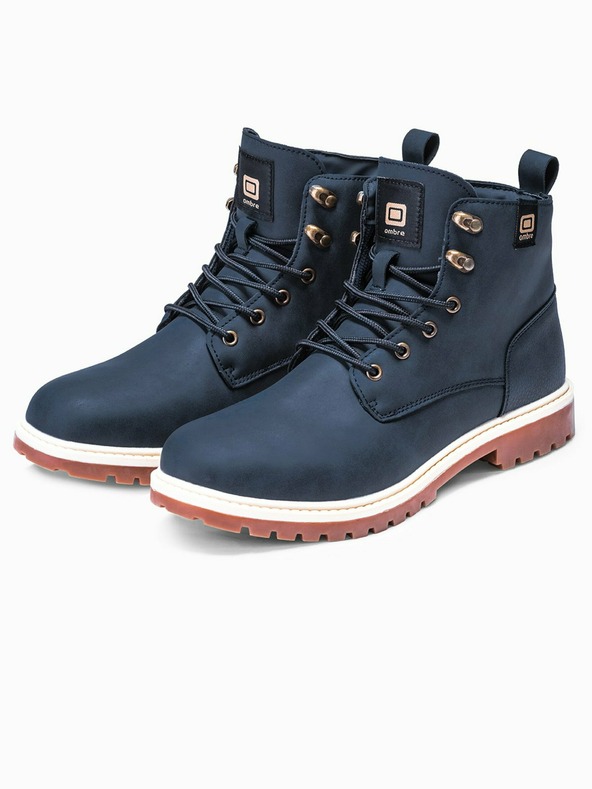 Ombre Clothing Botine de iarnă albastru închis pentru bărbați Ombre Clothing