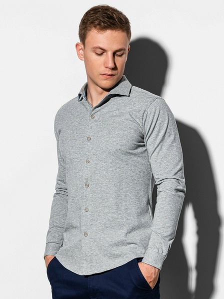 Ombre Clothing Cămașă bărbătească gri K540