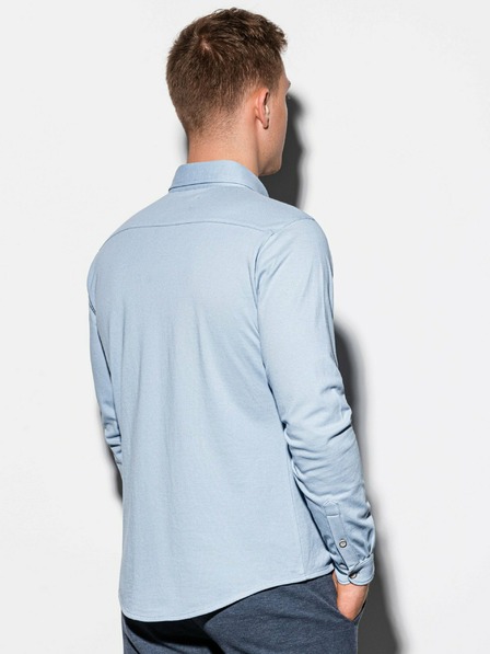 Ombre Clothing Cămașă de bărbați albastru deschis K540
