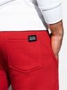 Ombre Clothing Pantaloni de trening de bază roșii pentru bărbați Ombre Clothing