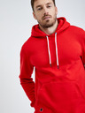 Ombre Clothing Hanorac de bază roșu pentru bărbați Ombre Clothing