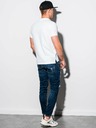 Ombre Clothing Tricou polo de bază alb pentru bărbați Ombre Clothing