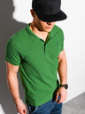 Ombre Clothing Tricou polo basic verde Ombre Clothing pentru bărbați
