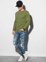 Ombre Clothing Cămașă de bază verde pentru bărbați Ombre Clothing