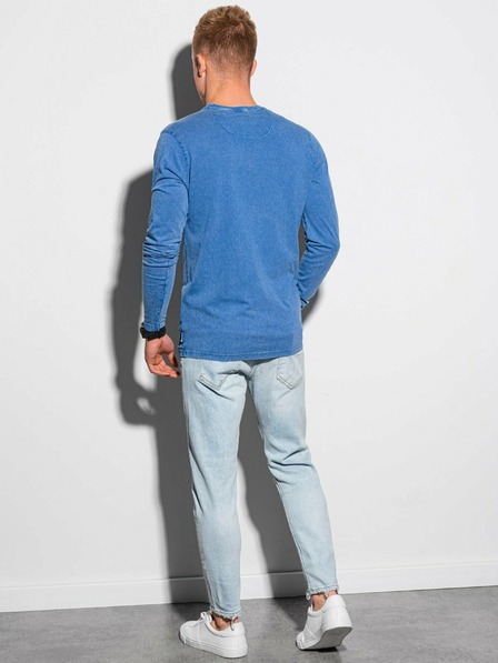 Ombre Clothing Cămașă de bază albastră pentru bărbați Ombre Clothing