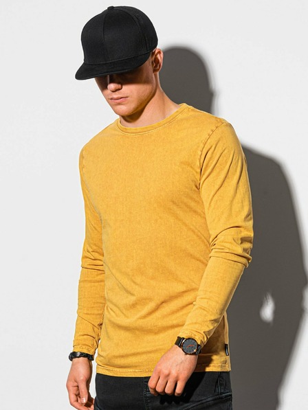 Ombre Clothing Cămașă de bază pentru bărbați muștar Ombre Clothing