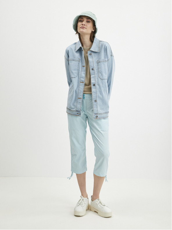 Northfinder Pantaloni trei sferturi albastru deschis pentru femei Northfinder Ewelyna