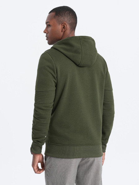 Ombre Clothing Hanorac bărbați kaki Ombre Clothing