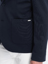 Ombre Clothing Jachetă pentru bărbați albastru închis cu buzunare Ombre Clothing