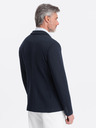 Ombre Clothing Jachetă pentru bărbați albastru închis cu buzunare Ombre Clothing